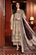 3 Piece Unstitched Embroidered Linen Suit