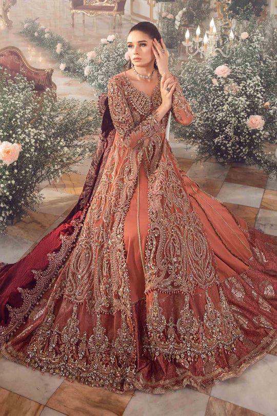 Maria B Bridal Net Luxury Maxi Embroidered 3 Piece Unstitched