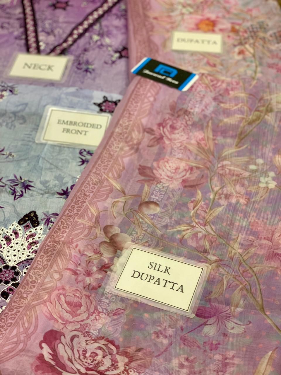 LUXURY PRINTED EMBROIDERED CHIKANKARI LAWN 3 PC UNSTITCHED