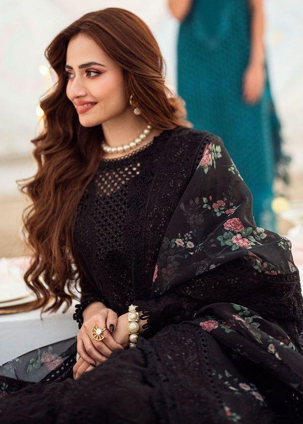 Summer Unstitched 3PC Lawn Embroidered Dress With Monar Dupatta RL-317