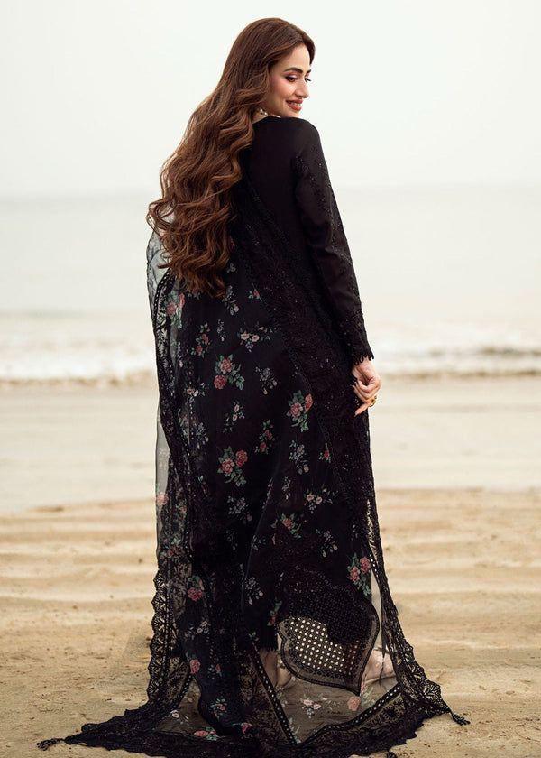 Summer Unstitched 3PC Lawn Embroidered Dress With Monar Dupatta RL-317