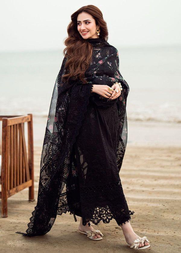 Summer Unstitched 3PC Lawn Embroidered Dress With Monar Dupatta RL-317