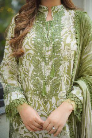 Aneela A-297 Premium Pure Lawn With Chiffon Emb Duppata 26