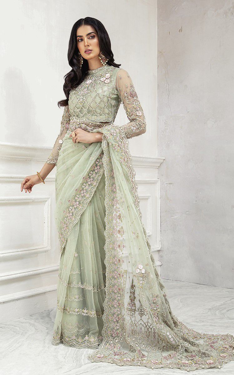 3PC EMBROIDERED SUIT - MB 168