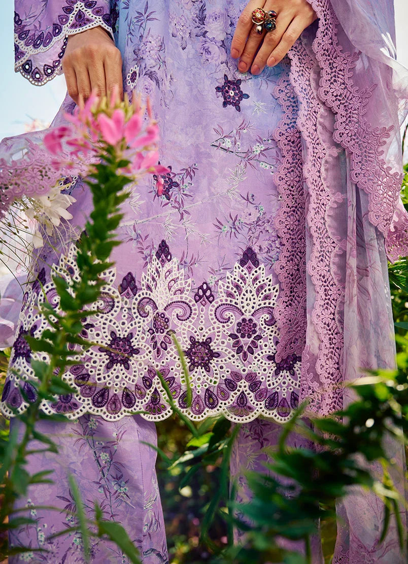 LUXURY PRINTED EMBROIDERED CHIKANKARI LAWN 3 PC UNSTITCHED