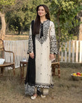 QALAMQAR Dhanak Embroidered Hit Code — Unstitched 3-Piece