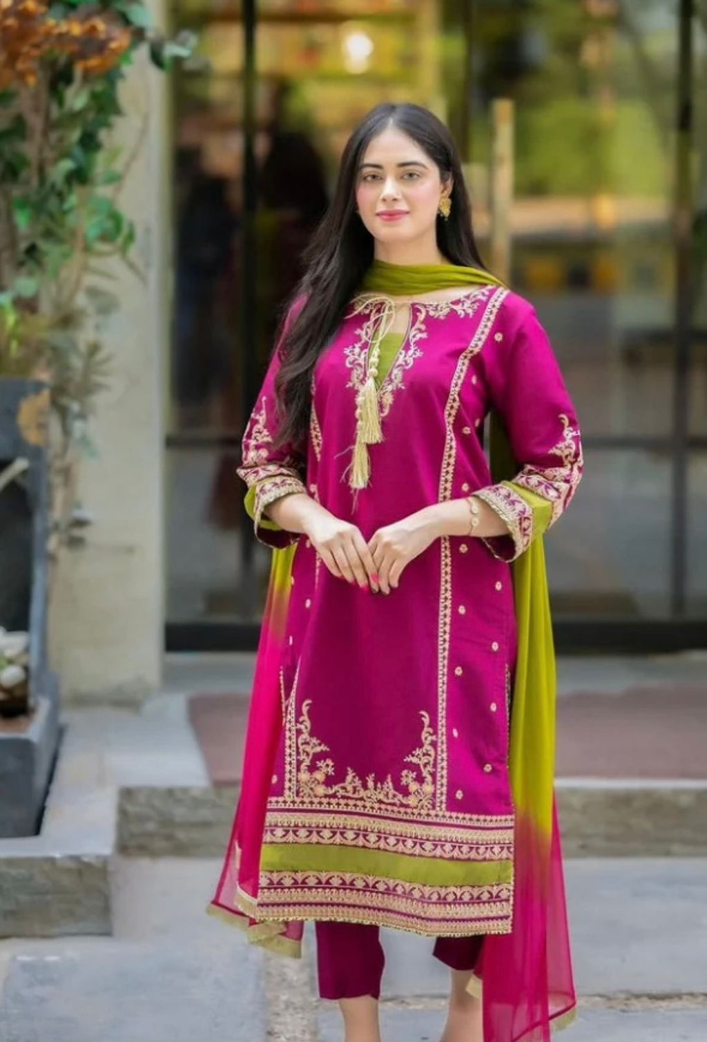 OMAL Dhanak Embroidered Unstitched 3 Piece – Winter Collection
