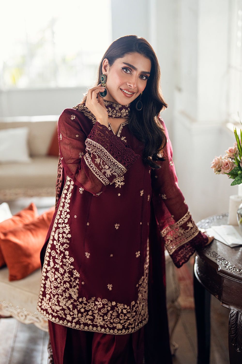 Dhanak embroidered luxury unstitched 3pc