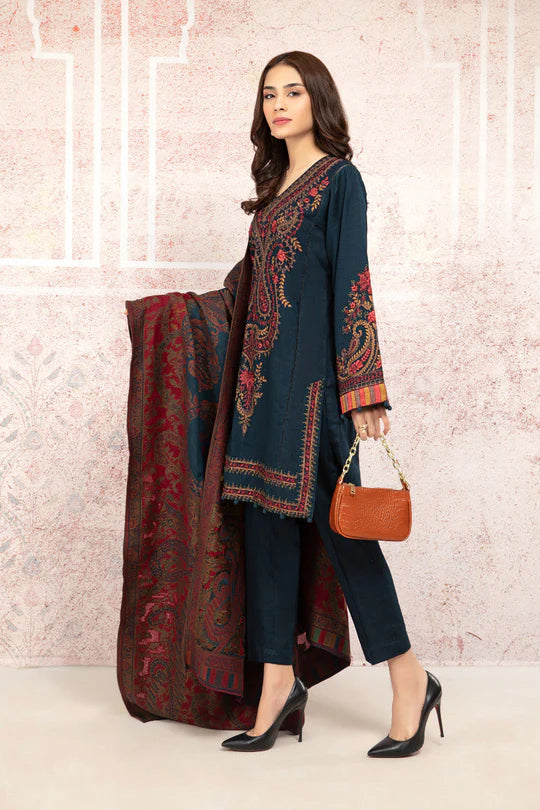 dhanak embroidered unstitched
