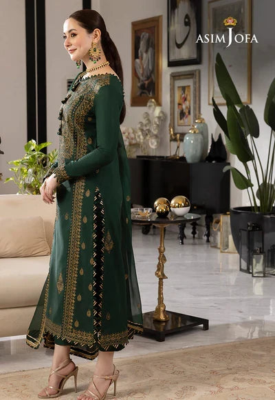 AJRN-18 EMBROIDERED LAWN SILK 3 PCS