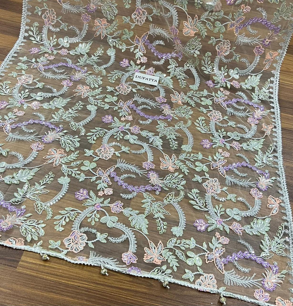 3PC EMBROIDERED SUIT - MB 206