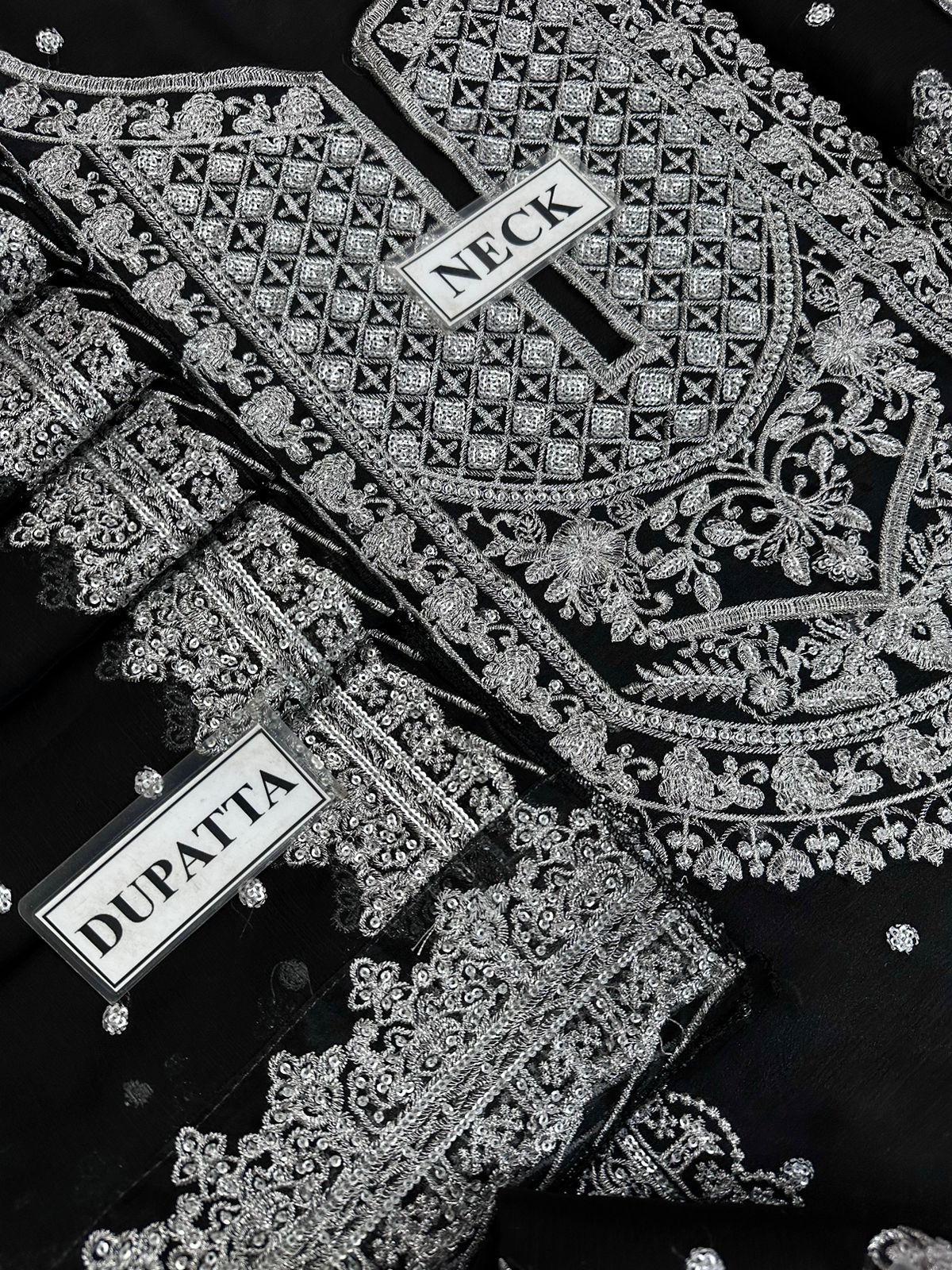 3PC EMBROIDERED SUIT - MB 156