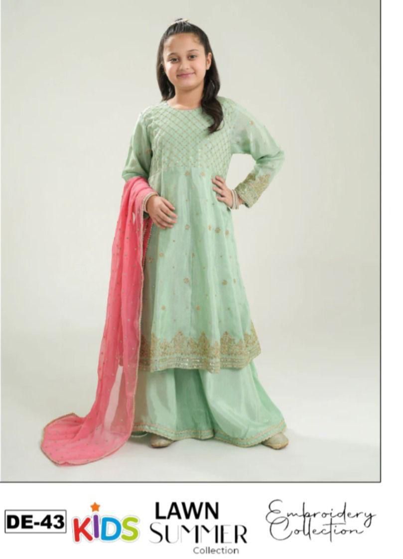 3PC EMBROIDERED SUIT - MB 187