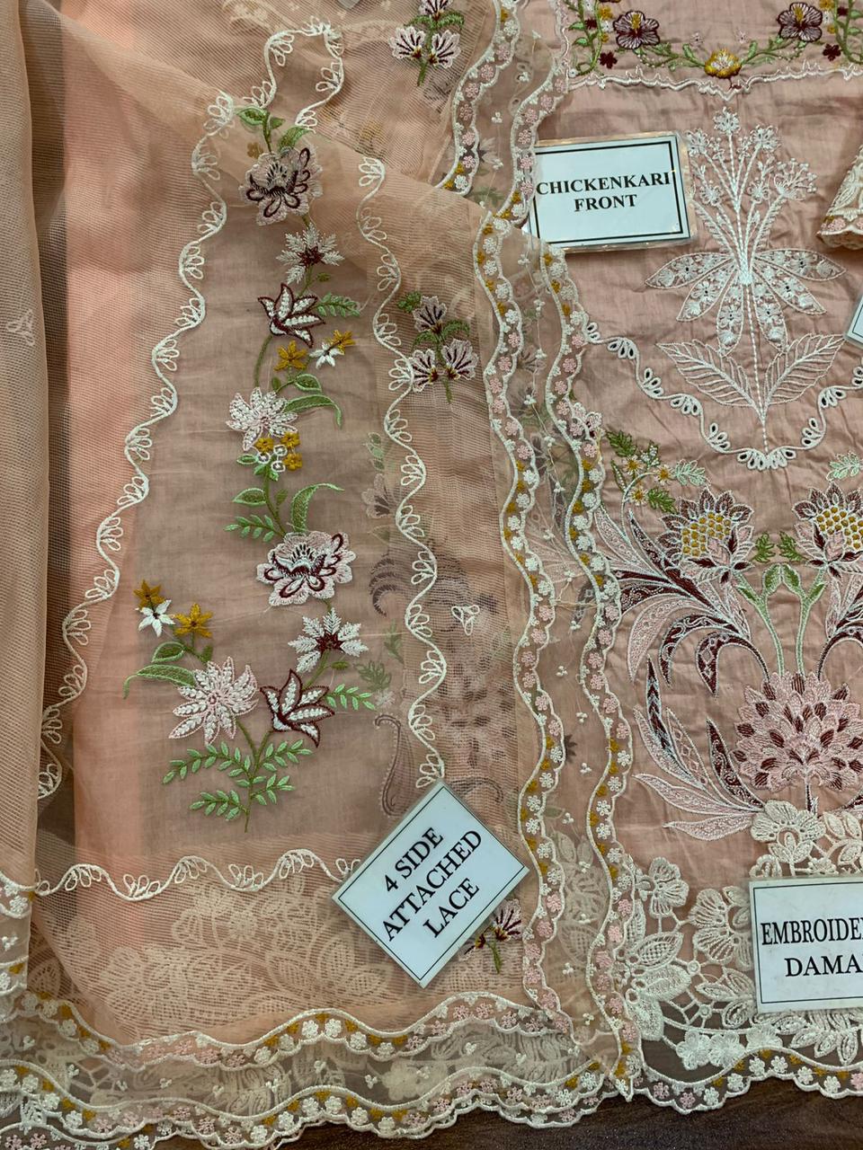 3PC EMBROIDERED SUIT MB 163
