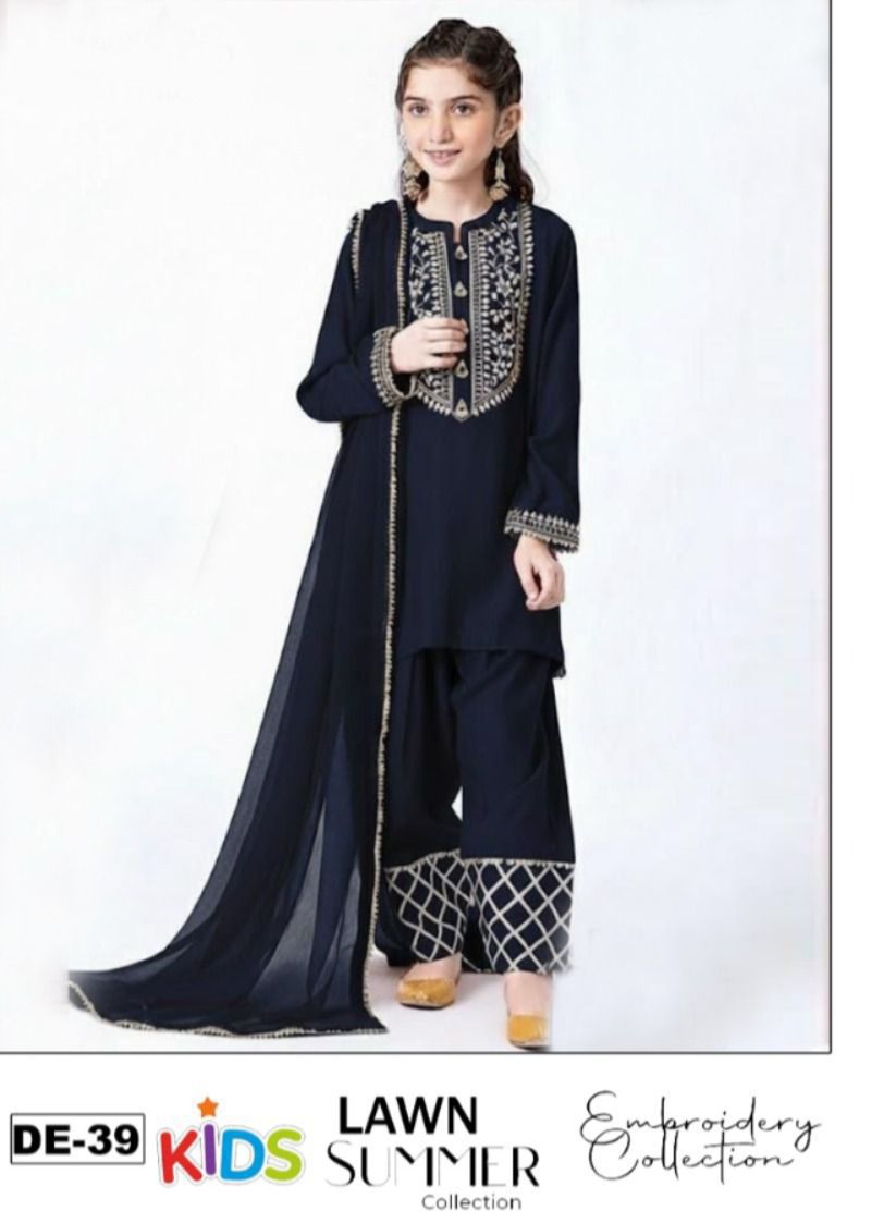 3PC EMBROIDERED SUIT - MB 193