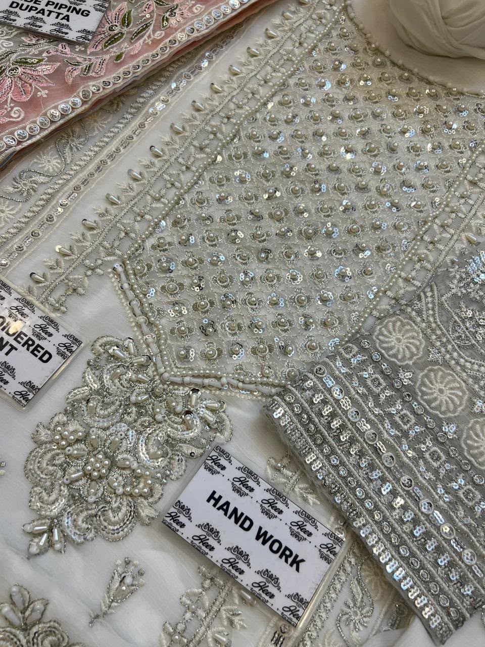 3PC EMBROIDERED SUIT - MB 160