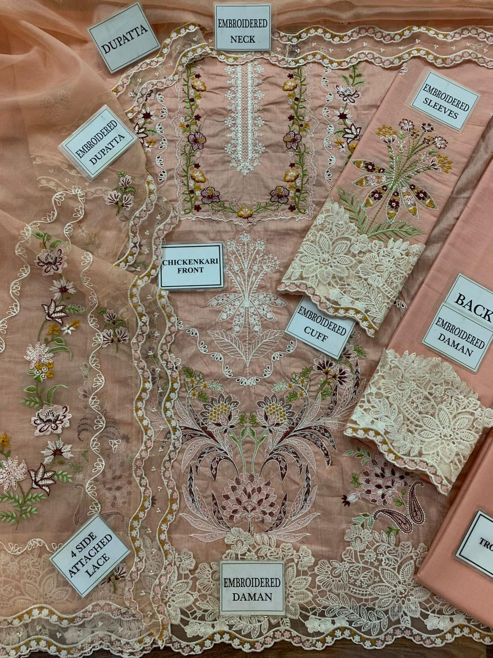 3PC EMBROIDERED SUIT MB 163