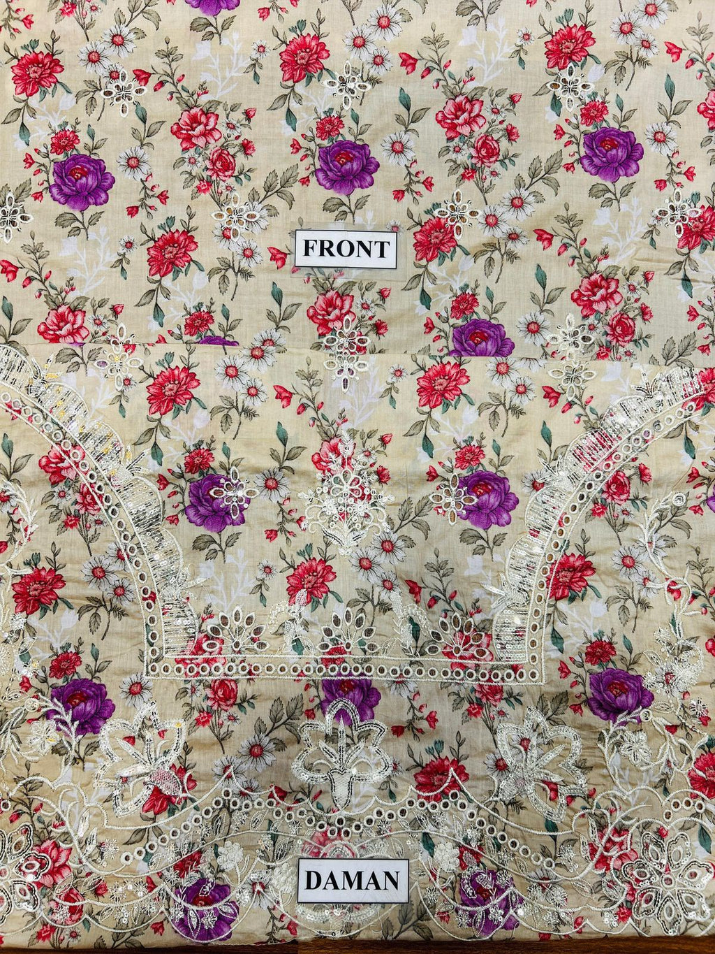 3PC EMBROIDERED SUIT - MB 177