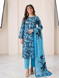 3 PC PRINTED LAWN SUIT MB 149
