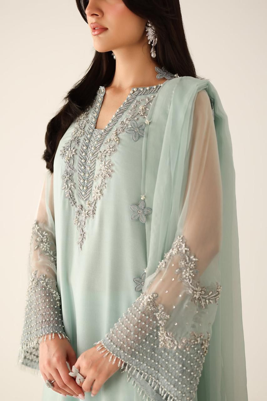 3PC EMBROIDERED SUIT - MB 158