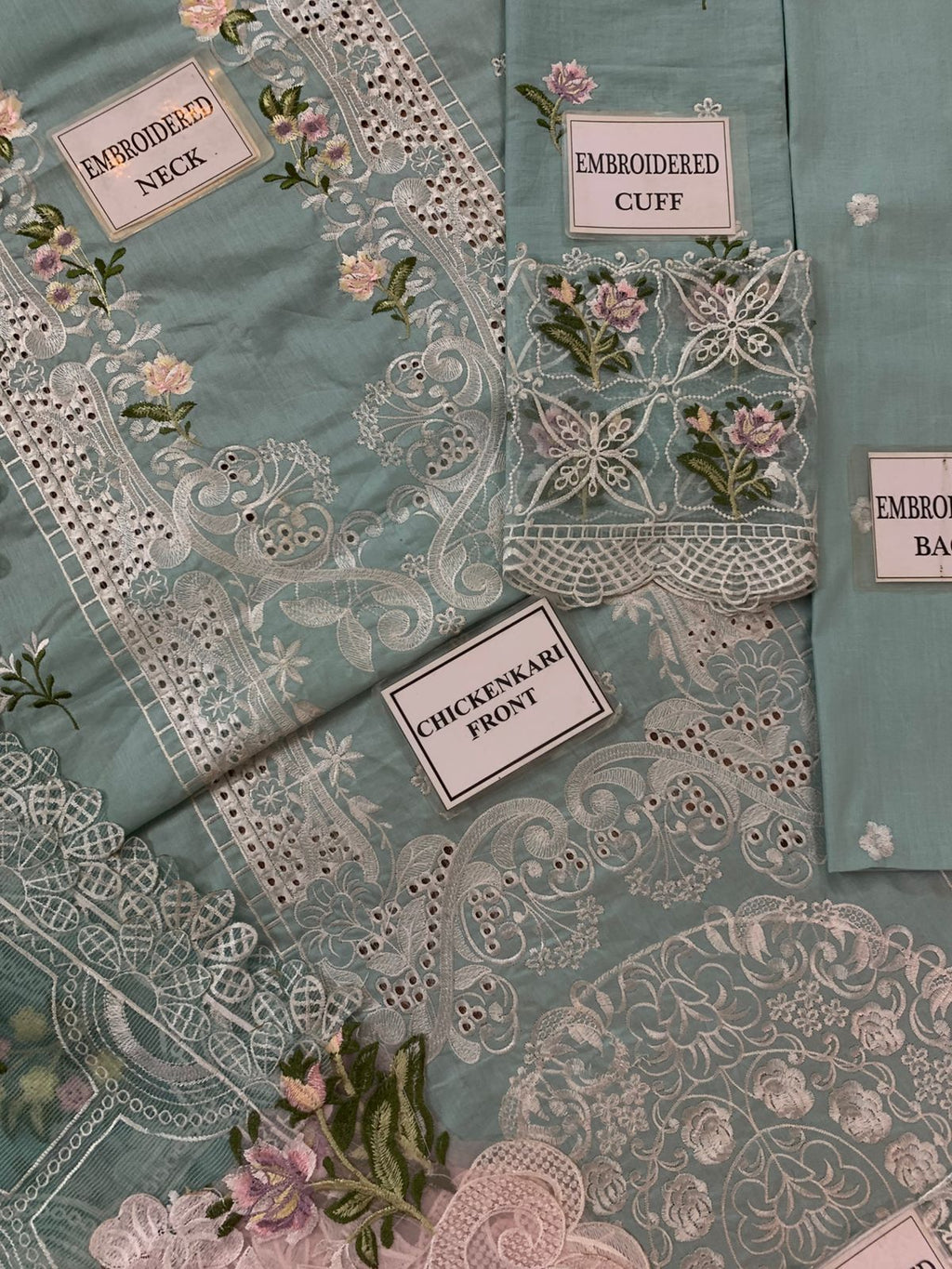 3PC EMBROIDERED SUIT - MB 183
