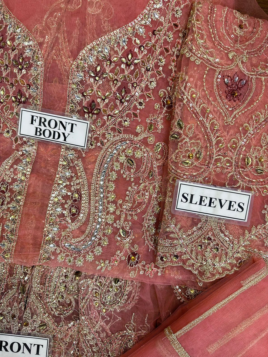 3PC EMBROIDERED SUIT - MB 164