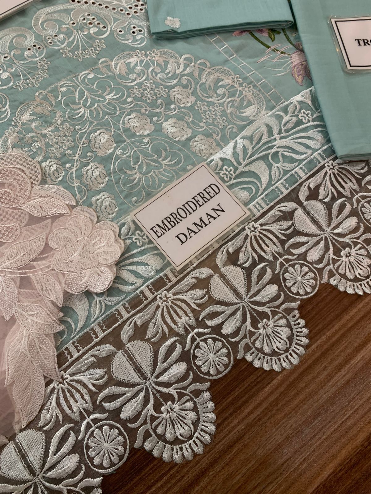 3PC EMBROIDERED SUIT - MB 183