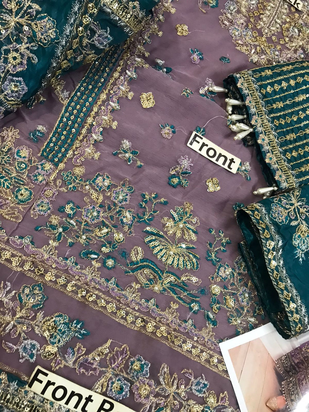 3PC EMBROIDERED SUIT MB 172
