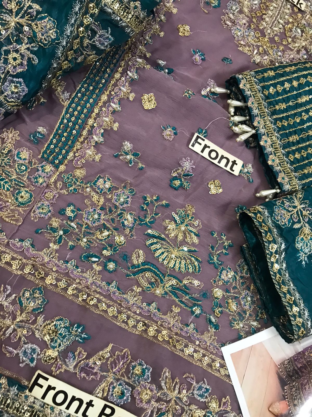 3PC EMBROIDERED SUIT MB 172