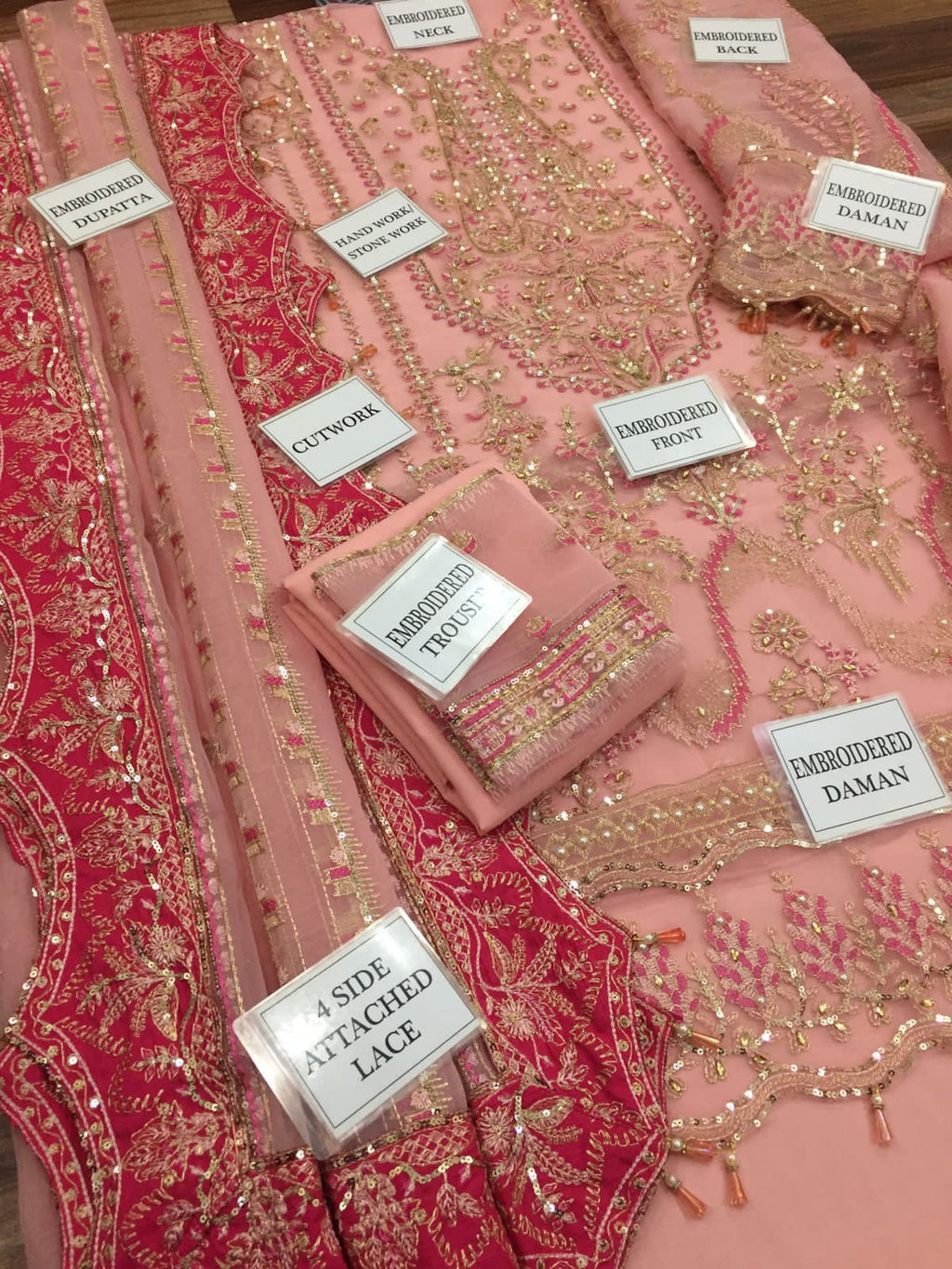 3PC EMBROIDERED SUIT - MB 159