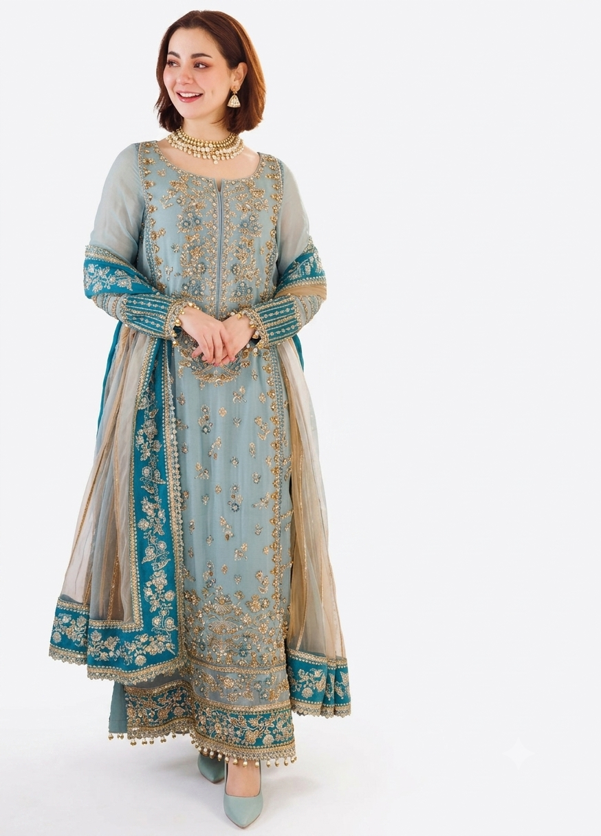 3PC EMBROIDERED SUIT MB 171