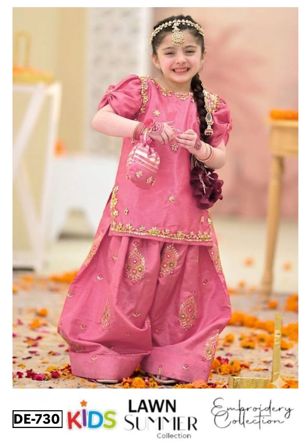 3PC EMBROIDERED SUIT - MB 196