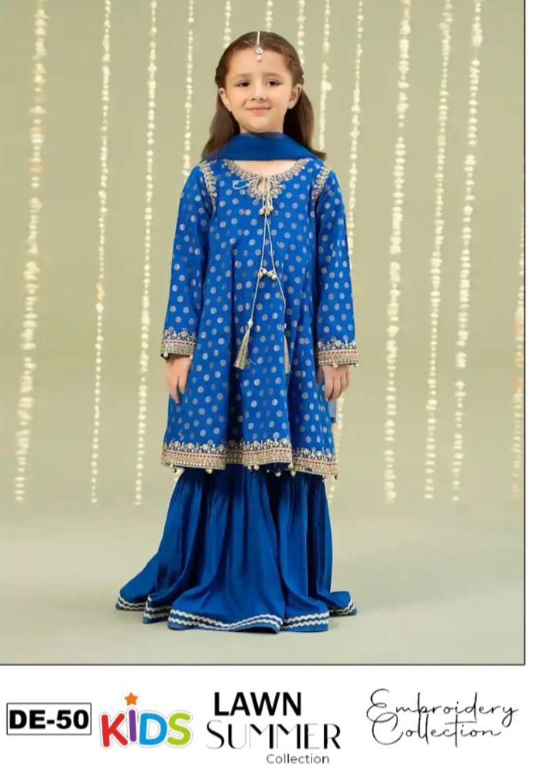 3PC EMBROIDERED SUIT - MB 194