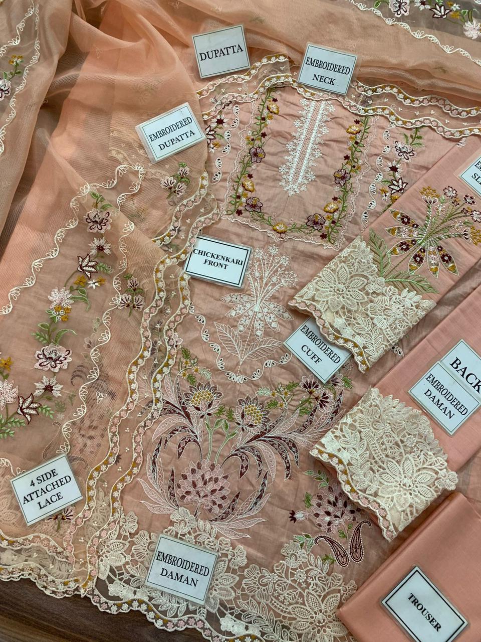 3PC EMBROIDERED SUIT MB 163