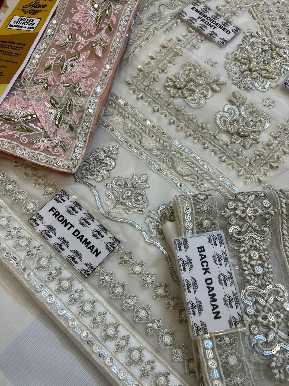 3PC EMBROIDERED SUIT - MB 160
