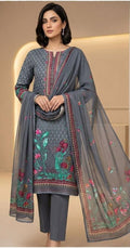 3 PC PRINTED LAWN SUIT MB 135