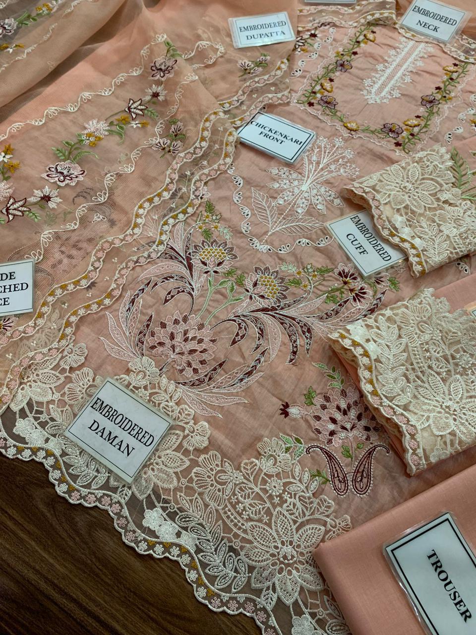 3PC EMBROIDERED SUIT MB 163