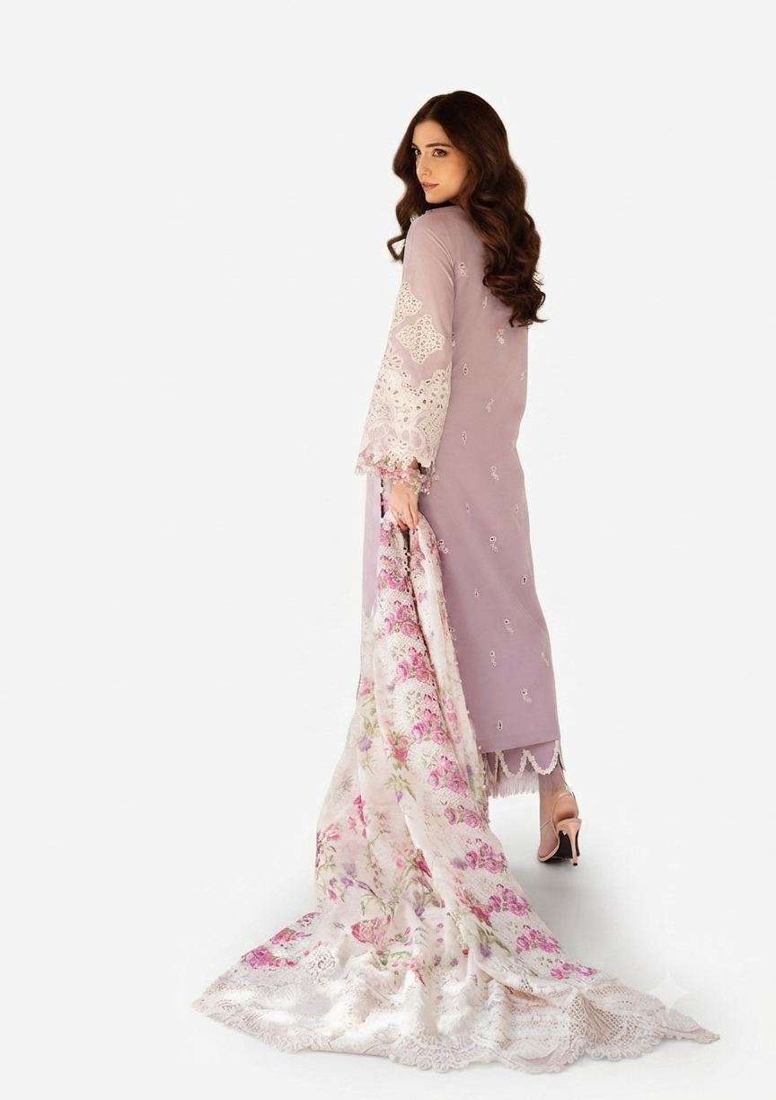 3PC EMBROIDERED SUIT - MB 161