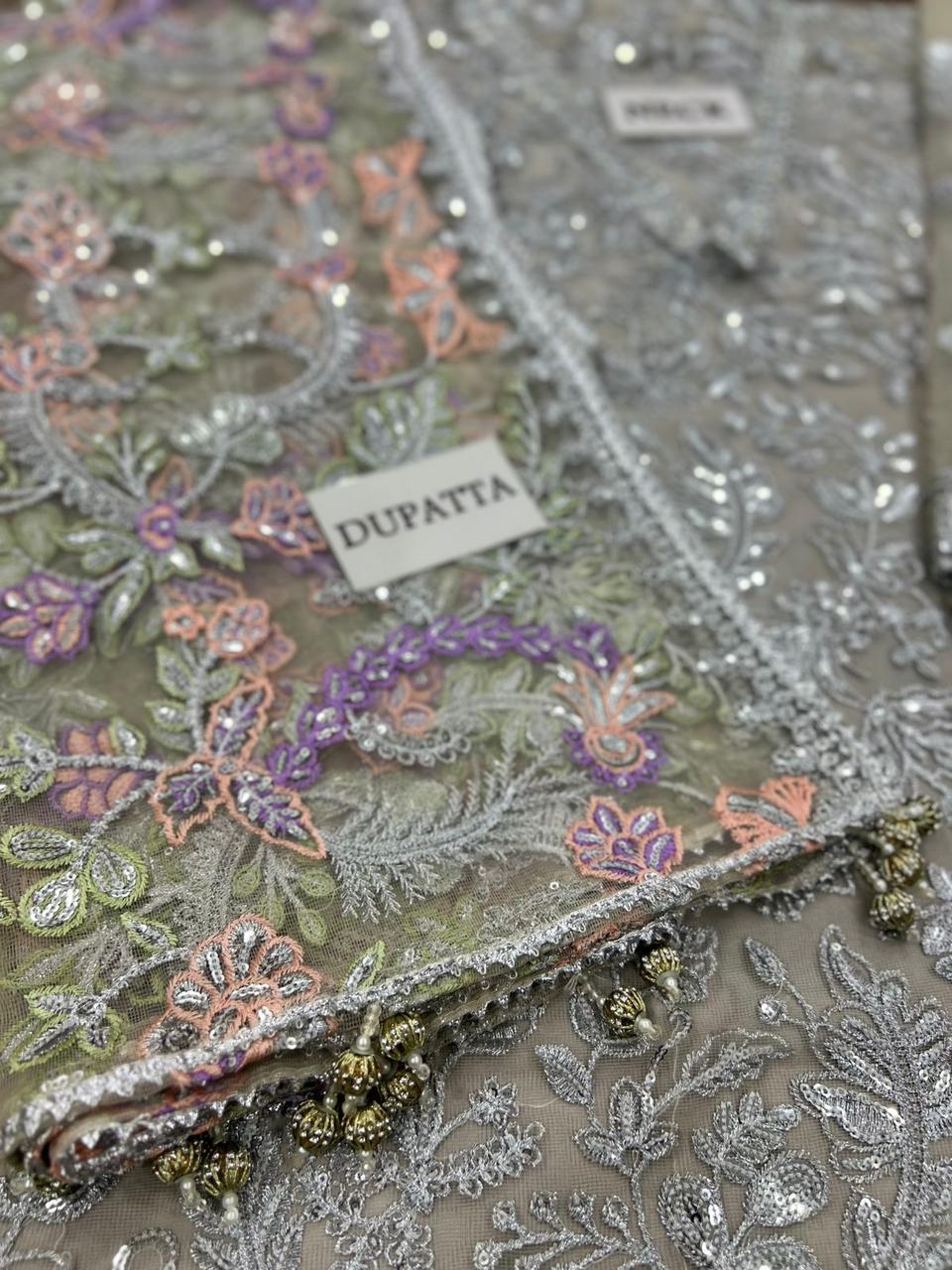 3PC EMBROIDERED SUIT - MB 206