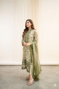 3 PC PRINTED LAWN SUIT MB 124