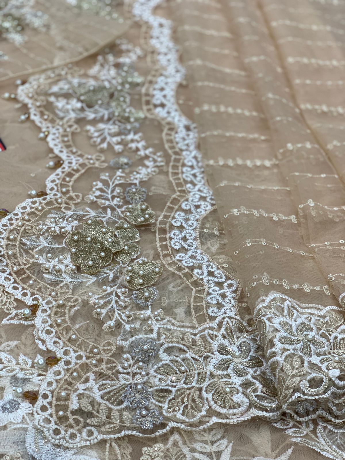 3PC EMBROIDERED SUIT - MB 165