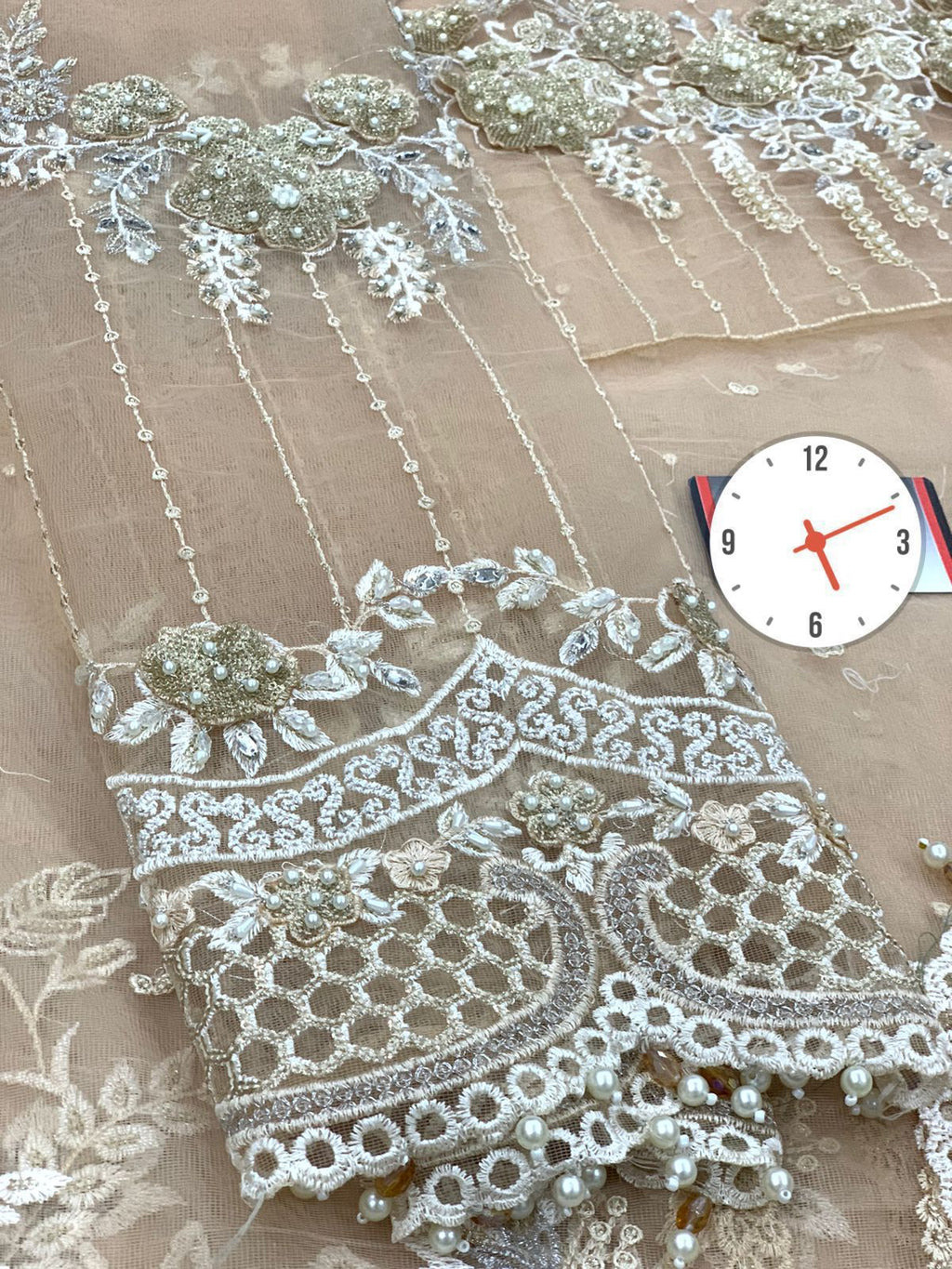 3PC EMBROIDERED SUIT - MB 165