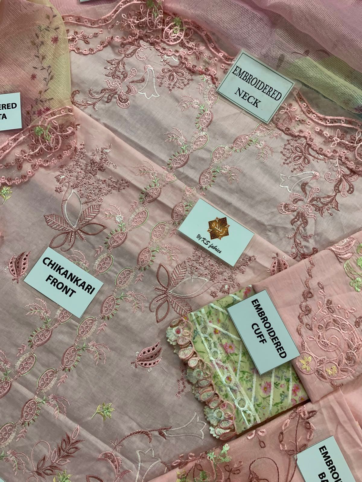 3PC EMBROIDERED SUIT - MB 151