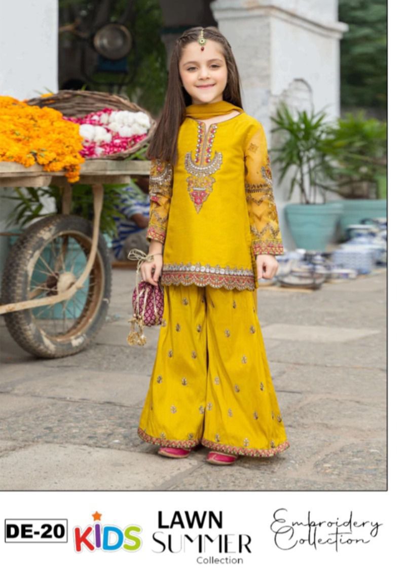 3PC EMBROIDERED SUIT - MB 195