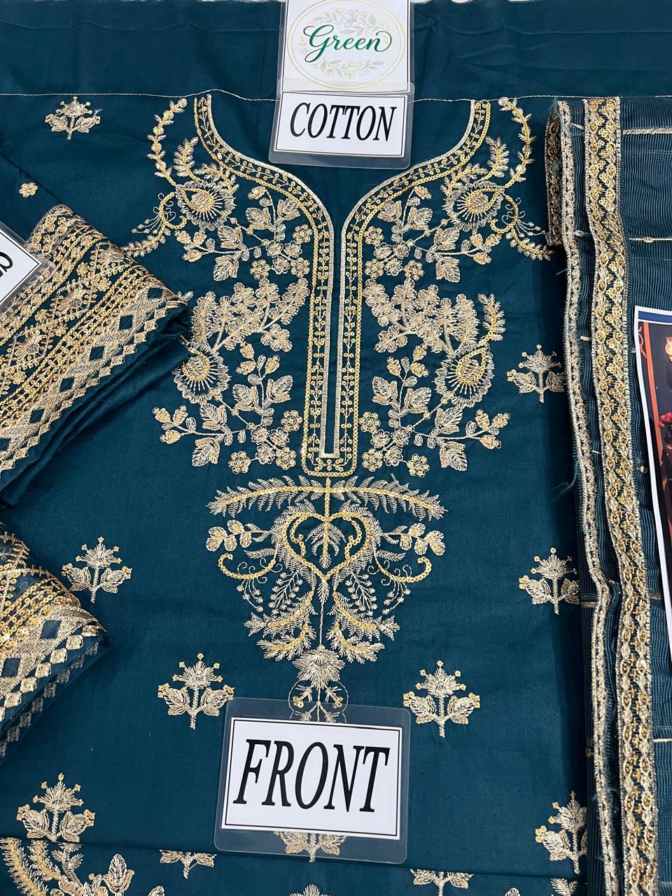3PC EMBROIDERED SUIT - MB 197