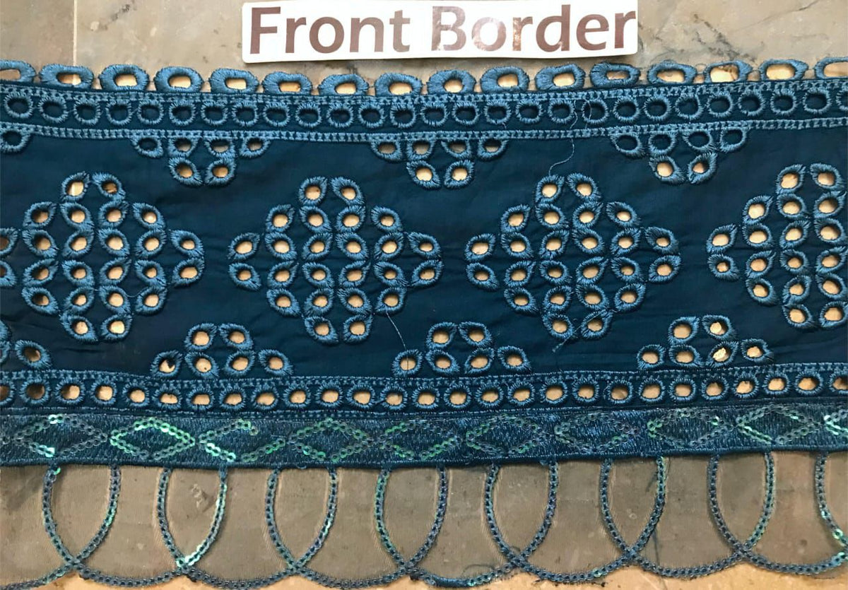 Azure Embroidered Suit Unstitched 3 Piece AZU24PC 62 Teal Treasure - Luxury Collection