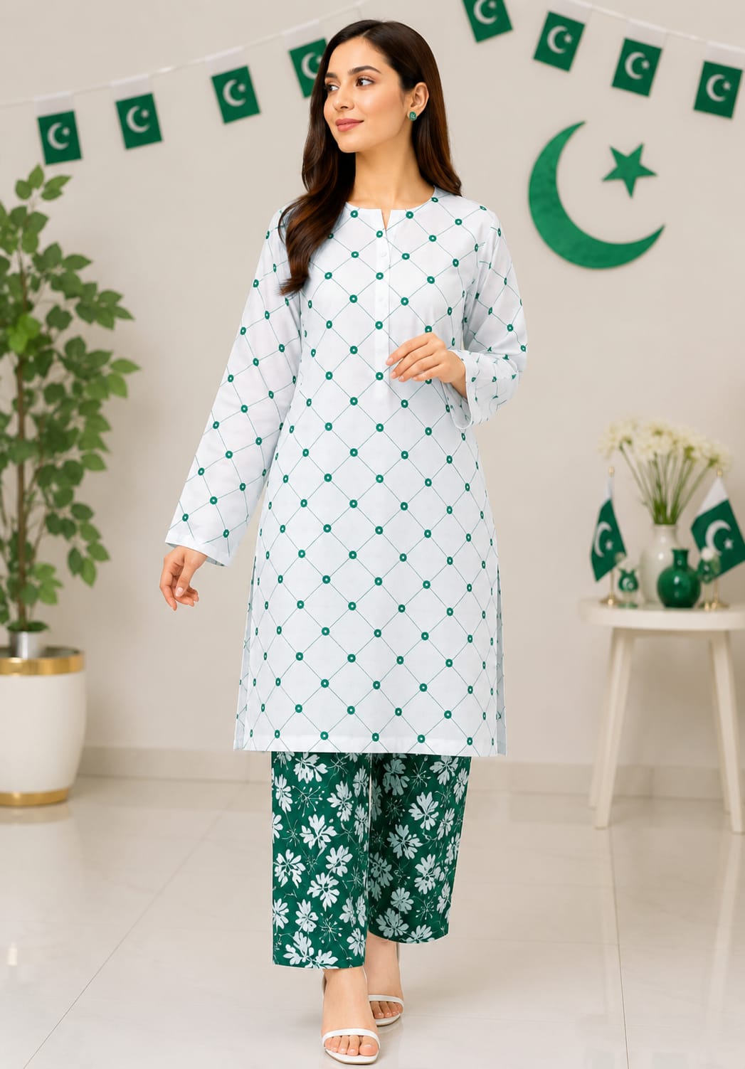 Celebrate the spirit of freedom with our 14th August Special: Embroidery 2PC Collection 025