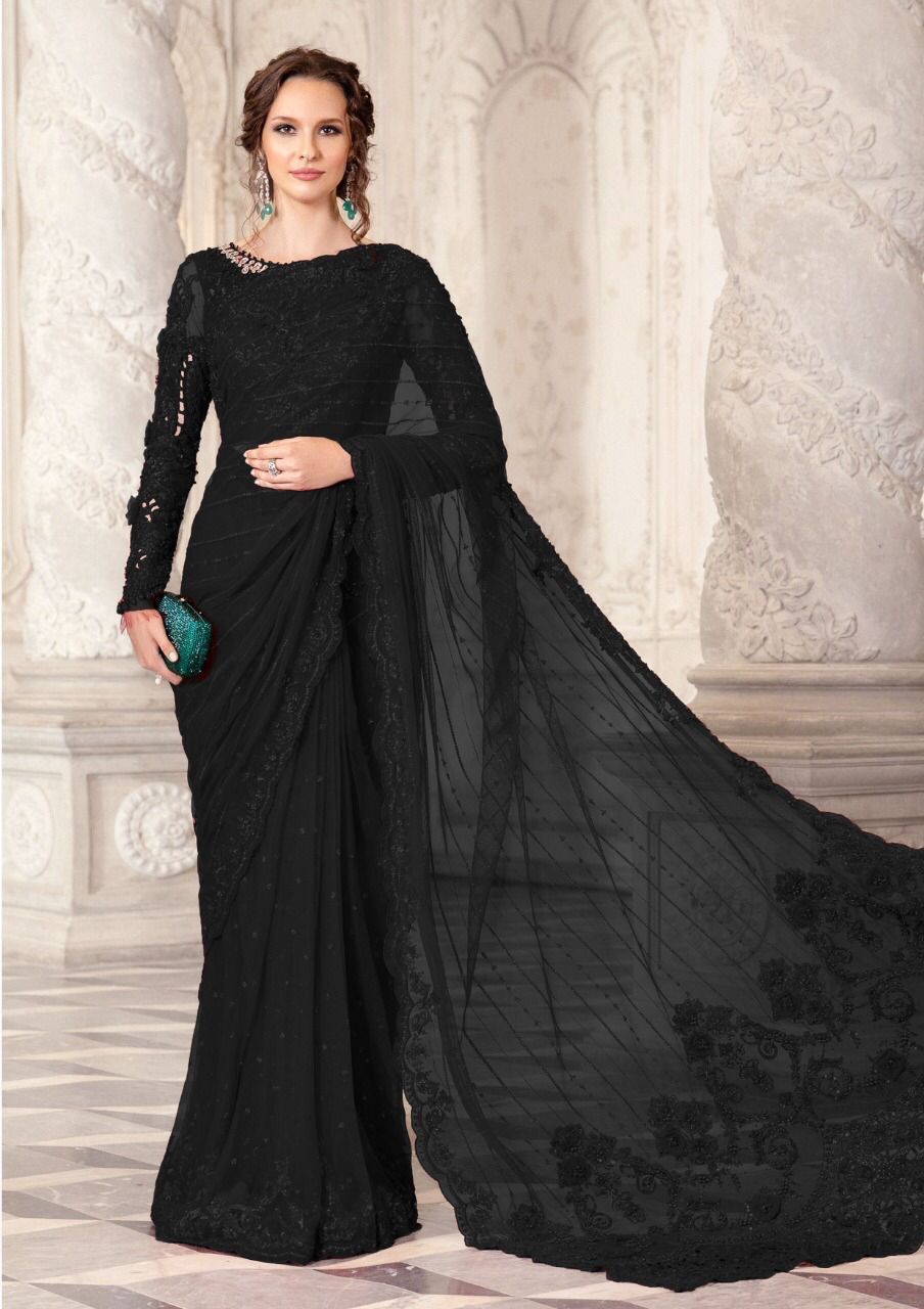 3PC EMBROIDERED SUIT - MB 203