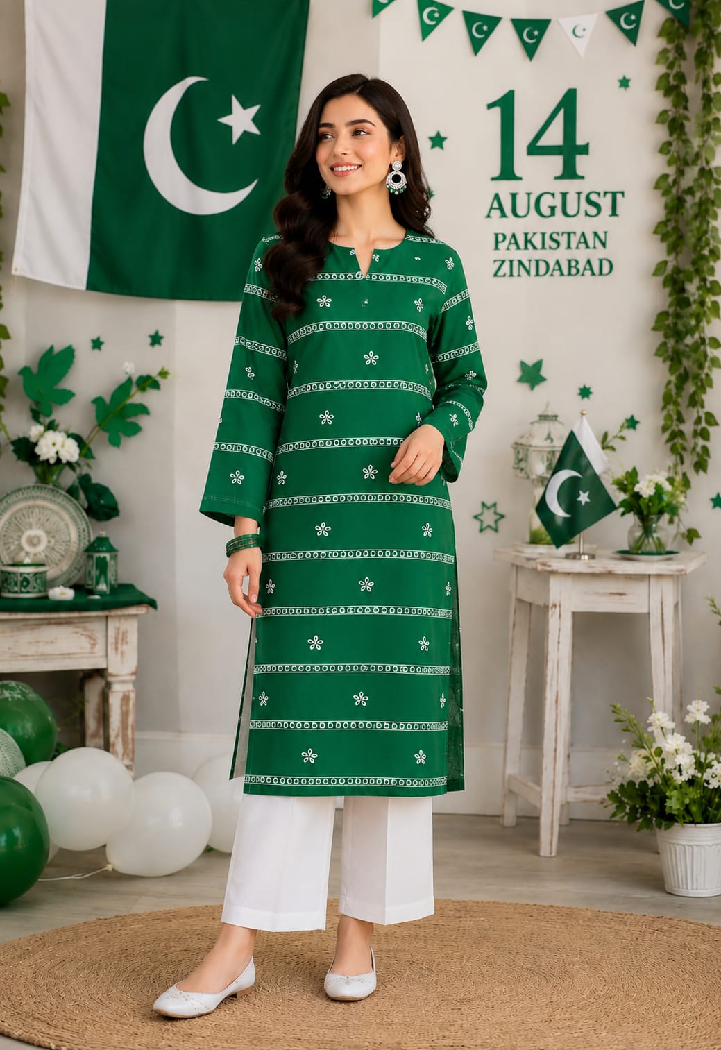 Celebrate the spirit of freedom with our 14th August Special: Embroidery 2PC Collection 026