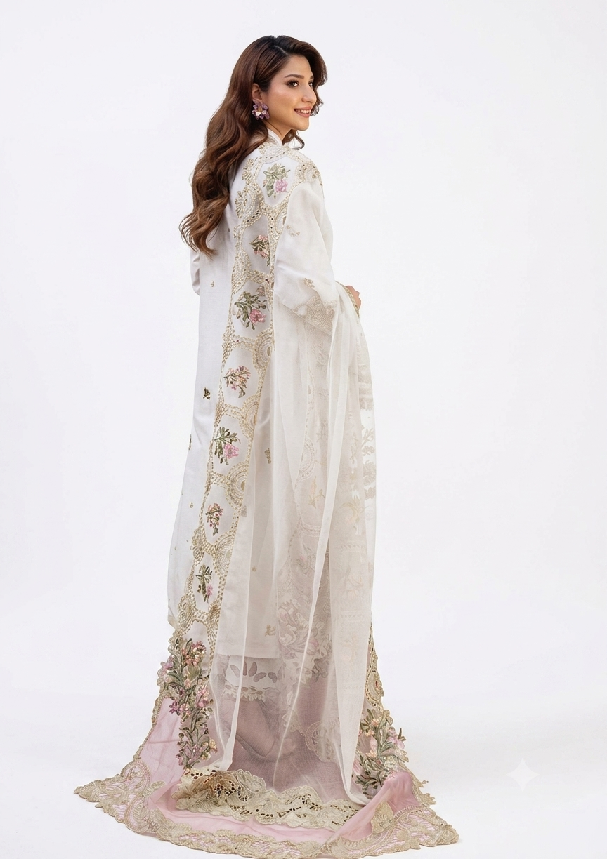 3PC EMBROIDERED SUIT - MB 181